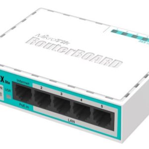 MikroTik RB750r2 heX LITE 5xLAN 10/100, 850MHz CPU, 64MB RAM, RouterOS L4 (265)