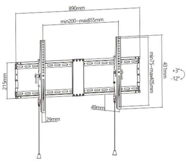 WM-90T-01 Gembird tilt VESA max 80x40cm 43-90 max.70kg A – WM-90T-01 TV i video oprema SOPING.RS 45 WM-90T-01 Gembird tilt VESA max 80x40cm 43-90 max.70kg A - WM-90T-01 - Слика 5