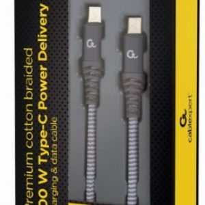 CC-USB2B-CMCM100-1.5M Gembird 100W Type-C Power Delivery (PD) premium charging & data cable, 1.5m