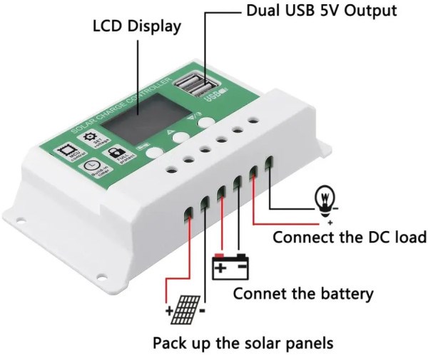 SOL-CONTROL30AG GMB PV solarni regulator punjenja 30A/20A/10A 12V/24V automatski podesivi PWM LCD Bašta ostalo SOPING.RS 44 SOL-CONTROL30AG GMB PV solarni regulator punjenja 30A/20A/10A 12V/24V automatski podesivi PWM LCD - Слика 4