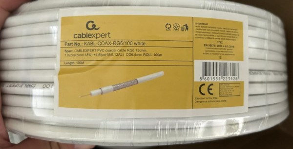 KABL-COAX-RG6/100 white (X553) koaksialni kabl RG6 bez konektora, conductivity 18%,6.5mm,100m TV i video oprema SOPING.RS 43 KABL-COAX-RG6/100 white (X553) koaksialni kabl RG6 bez konektora, conductivity 18%,6.5mm,100m - Слика 3