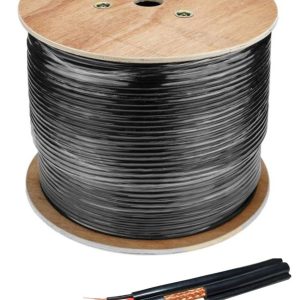 KABL-COAX-RG59+2X0.75 CCA/PE/300M/MSG Outdoor Koaksialni kabl sa napojnim kablom 2x0,75 + SAJLA 300m