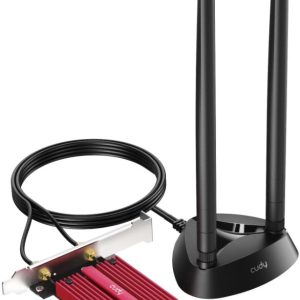 Cudy WE4000 AX5400 Wi-Fi 6/6E Bluetooth 5.2 PCIe Adapter, Tri-Band 2,4G/5G/6G, 2x5dBi Antenna