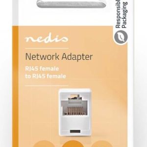 CCGB89005WT Network Coupler, CAT5, Unshielded, RJ45 Female, Straight, ABS
