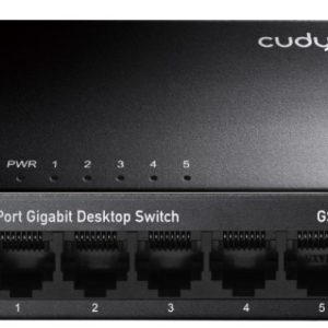 Cudy GS105 metalni 5-Port Gbit Desktop Switch, 5x RJ45 10/100/1000, ver 4.0