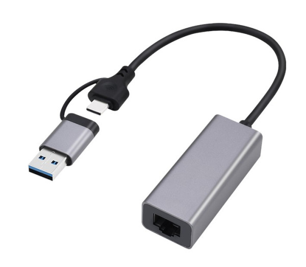 A-USB3AC-LAN-01 Gembird USB 3.1 + type-C Gigabit network adapter, space grey (Alt: A-CMU3-LAN-05) Ostali adapteri SOPING.RS 41 A-USB3AC-LAN-01 Gembird USB 3.1 + type-C Gigabit network adapter, space grey (Alt: A-CMU3-LAN-05)