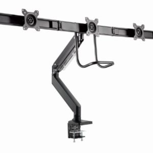 MA-DA3-03 Gembird Podesivi stoni držač za tri monitora, tilt, 17-27 max.3x6kg
