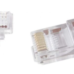 LC-PTU-01/100 Gembird Universal pass-through modular CAT5 UTP plug 8P8C, 100u pak /CENA PO PAKOVANJU