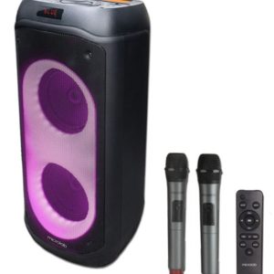 Microlab PT802W karaoke zvucnik 200W, Bluetooth, LED, 11,1V/4400mAh, TWS, Aux, USB, microSD, + Mic*2