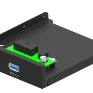 FDI3-U3C-01 Gembird interni 3.5 prednji PC panel USB 3.1 Type-A + Type-C port, crni