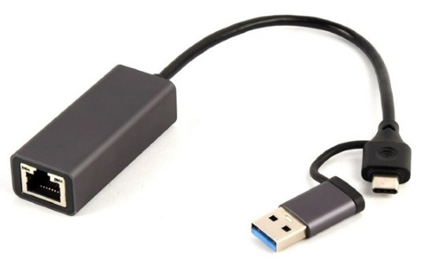 A-USB3AC-LAN-01 Gembird USB 3.1 + type-C Gigabit network adapter, space grey (Alt: A-CMU3-LAN-05) Ostali adapteri SOPING.RS 42 A-USB3AC-LAN-01 Gembird USB 3.1 + type-C Gigabit network adapter, space grey (Alt: A-CMU3-LAN-05) - Слика 2