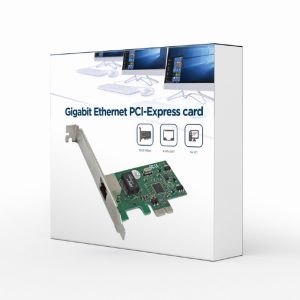 Gigabit Ethernet PCI-Express card, Realtek chipset, Standard/Low Profile Bracket - NIC-GX1