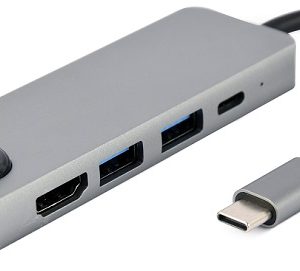 USB Type-C 5-in-1 multi-port adapter (Hub + HDMI + PD + LAN) - A-CM-COMBO5-04