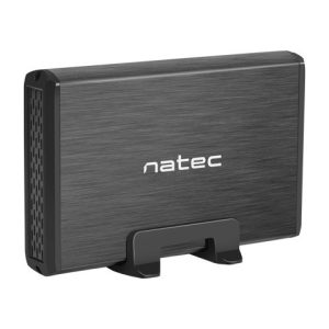 RHINO, HDD External Enclosure 3.5",  SATA III, USB3.0, Aluminium, Black - NKZ-0448