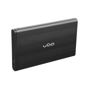 UGO MARAPI S120, HDD/SSD External Enclosure 2.5",  SATA, USB2.0, Aluminium, Black - UKZ-1003