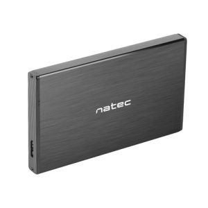 RHINO GO, HDD/SSD External Enclosure 2.5",  SATA III, USB3.0, Aluminium, Black - NKZ-0941