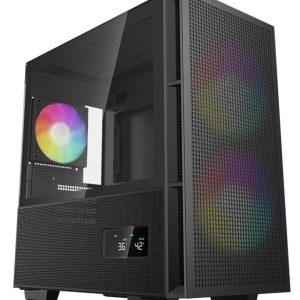 DeepCool CH360 DIGITAL mATX Kuciste,Dual Status Display, 2xLED 140mm +1x120mm, Staklena strana,USB-C