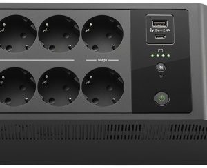 APC Back-UPS 850VA, Standby, Floor, 850VA/520W, 230V, AVR, 8x Schuko (6x Full + 2x Surge), USB Type- - BE850G2-GR