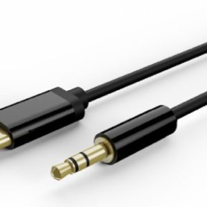 CCA-CM3.5M-1.5M Gembird USB-C to stereo 3.5 mm AUX kabl, 1.5m, black