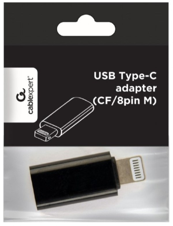 A-USB-CF8PM-01 Gembird USB Type-C adapter (CF/8pin M), black USB adapteri SOPING.RS 43 A-USB-CF8PM-01 Gembird USB Type-C adapter (CF/8pin M), black - Слика 3