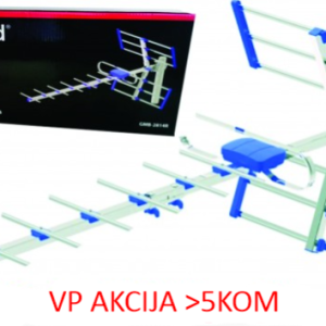 GMB-2814R ** Gembird Antena digital HDTV Loga UHF, F-Konektor, 84cm, dobit 12dB aluminium(kutija)737