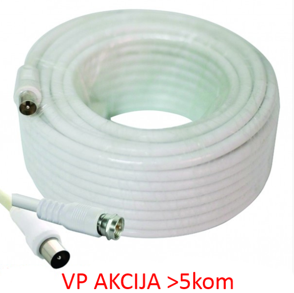 KABL-COAX-RG6/15 white (X553)** koaksialni kabl RG6 konektor F-male/IEC, conduct.18%, 6.5mm 15m (200 TV i video oprema SOPING.RS 41 KABL-COAX-RG6/15 white (X553)** koaksialni kabl RG6 konektor F-male/IEC, conduct.18%, 6.5mm 15m (200