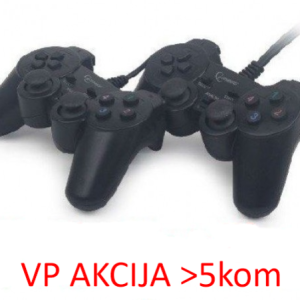 JPD-UDV2-11 ** Gembird USB 2.0 double analog vibration gamepad black (639)