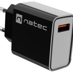 RIBERA USB Type-A Charger, QC3.0, 3A 18W, Black - NUC-2058