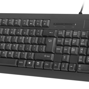 MORAY, Multimedia Keyboard US, Smart ID Card Reader, Spill Proof, USB, Black - NKL-1055