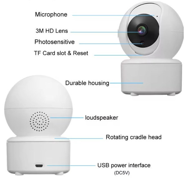 CAM-IP3MP-Q7 GMB kamera 3 mpix microSD iCSee xmeye pro app Two-way voice PTZ 3,6mm Sigurnosne kamere SOPING.RS 43 CAM-IP3MP-Q7 GMB kamera 3 mpix microSD iCSee xmeye pro app Two-way voice PTZ 3,6mm - Слика 3