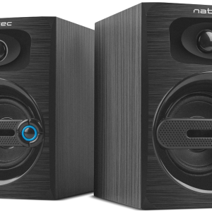 COUGAR, Stereo Speakers 2.0, 6W RMS, USB power, 3.5mm Connector, Wooden Case, Black - NGL-1641