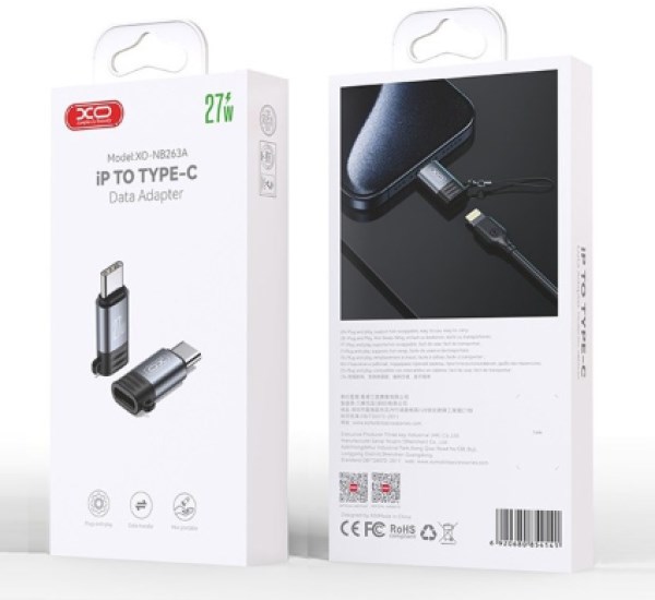 XO NB263A Adapter Lightning na Tip C USB adapteri SOPING.RS 43 XO NB263A Adapter Lightning na Tip C - Слика 3