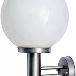 Mitea M930 Baštenska zidna lampa, 1xE27, saten + hrom, max 60W