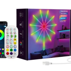 RGB LED vatromet, 10x0.5m+1x1.5m, 156 LED, DC LVT-50/156