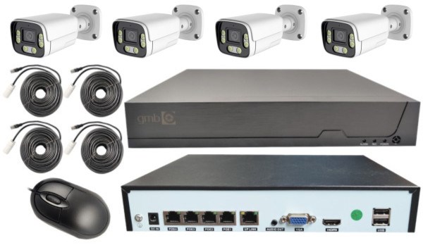 CAM-IP5MP-POEKITXM4W GMB kamera 5 mpix set full color IP 4 kamere POE NVR app xmeye sa mikrofonom Sigurnosne kamere SOPING.RS 43 CAM-IP5MP-POEKITXM4W GMB kamera 5 mpix set full color IP 4 kamere POE NVR app xmeye sa mikrofonom - Слика 3