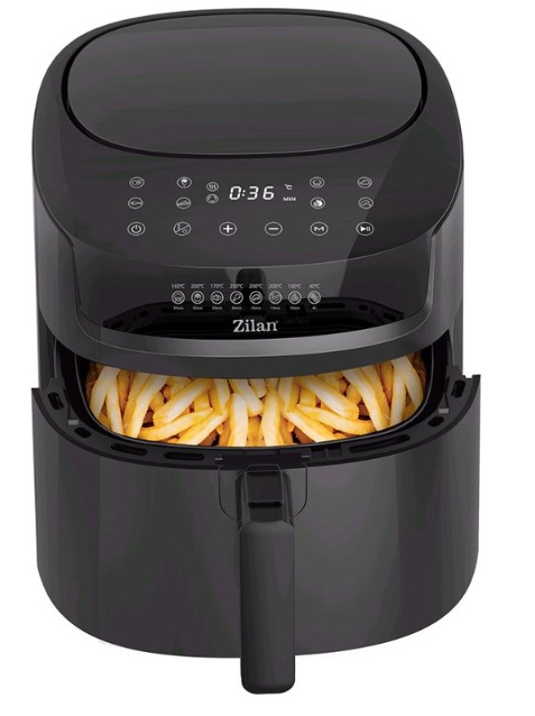 Zilan ZLN7999 Friteza na vruć vazduh 1800W, XL zapremina posude 6L Friteze SOPING.RS 43 Zilan ZLN7999 Friteza na vruć vazduh 1800W, XL zapremina posude 6L - Слика 3