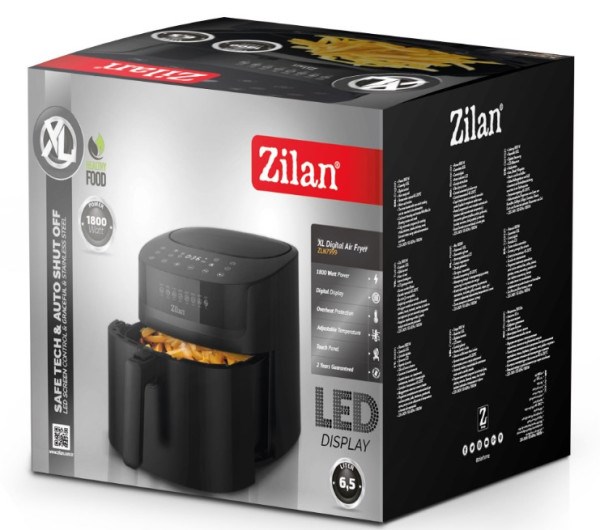 Zilan ZLN7999 Friteza na vruć vazduh 1800W, XL zapremina posude 6L Friteze SOPING.RS 42 Zilan ZLN7999 Friteza na vruć vazduh 1800W, XL zapremina posude 6L - Слика 2
