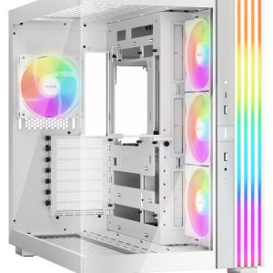 LIGHT BASE 600 LX White, MB compatibility: ATX / M-ATX / Mini-ITX, 4 Light Wings LX 120mm PWM fans,  - BGW68