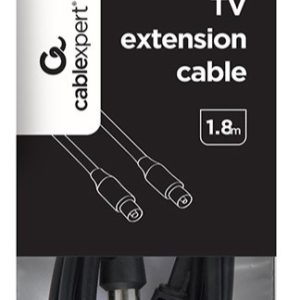 CCV-515 Gembird Koaksialni kabl sa konektorima TV plug to TV socket 1.8 meter antenski