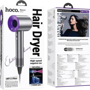 hoco.HP11 Plus Purple Fen za kosu sa negativnim jonima, 1600W