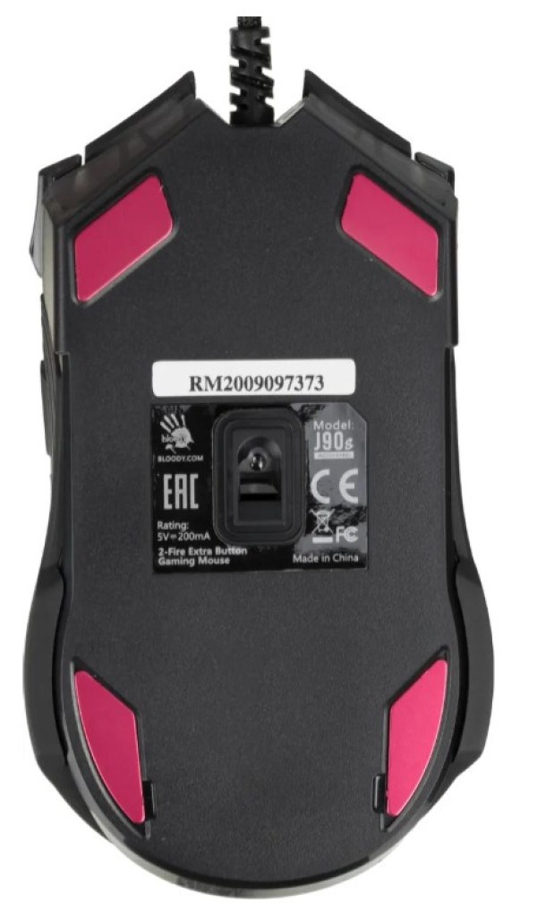 A4-J90S A4Tech Bloody RGB Gejmerski opticki mis, 2000Hz/100-8.000 Dpi, Black USB 125mm Miševi SOPING.RS 45 A4-J90S A4Tech Bloody RGB Gejmerski opticki mis, 2000Hz/100-8.000 Dpi, Black USB 125mm - Слика 5