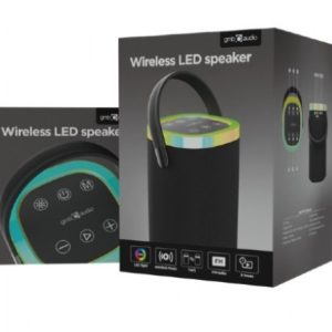 SPK-BT-LED-06 Gembird Portable Bluetooth LED speaker, 10W, BT, FM, USB, Handsfree, Black