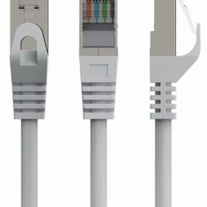PP6A-LSZHCU-20M Gembird Mrezni kabl, SFTP CAT.6A BAKARNI LSZH Patch cord 20m Grey