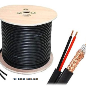 KABL-COAX-RG59+2x0.75 BC/PVC/300M CCTV Bakarni Koaksialni kabl sa napojnim kablom2x0,75mm black 300m