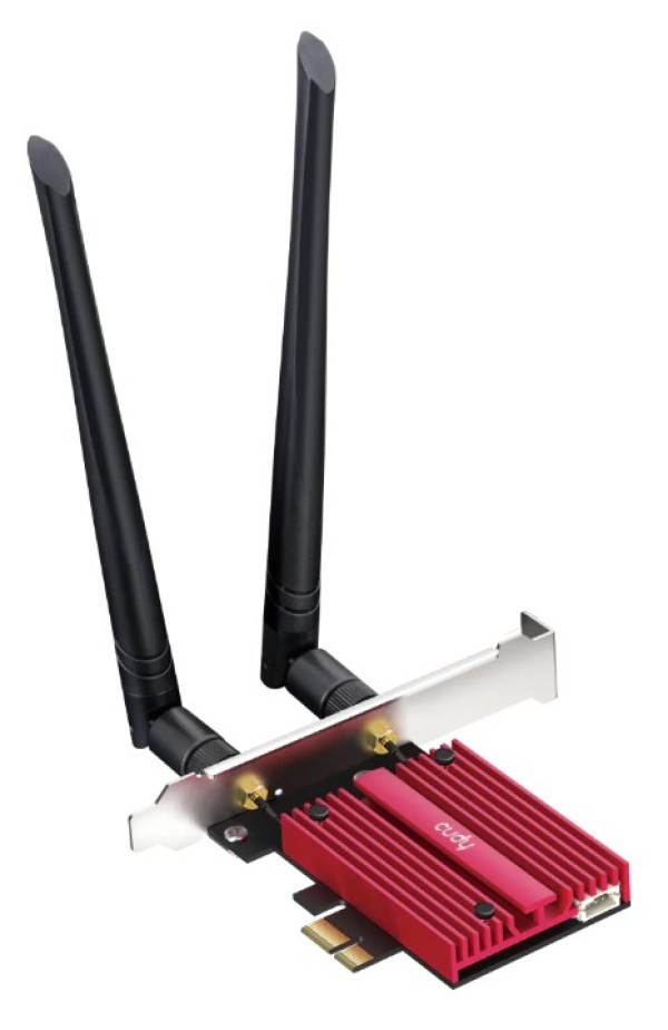 Cudy WE3000S 2.0v AX5400 Wi-Fi 6E Bluetooth 5.3 PCI-E Adapter Wireless SOPING.RS 42 Cudy WE3000S 2.0v AX5400 Wi-Fi 6E Bluetooth 5.3 PCI-E Adapter - Слика 2