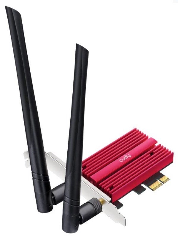 Cudy WE3000S 2.0v AX5400 Wi-Fi 6E Bluetooth 5.3 PCI-E Adapter Wireless SOPING.RS 43 Cudy WE3000S 2.0v AX5400 Wi-Fi 6E Bluetooth 5.3 PCI-E Adapter - Слика 3