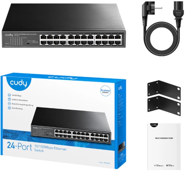 Cudy FS1024 24-Port 10/100 Mbps Ethernet Switch Svičevi SOPING.RS 44 Cudy FS1024 24-Port 10/100 Mbps Ethernet Switch - Слика 4