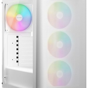 PURE BASE 501 LX White, MB compatibility: ATX / M-ATX / Mini-ITX, Four pre-installed Light Wings LX  - BGW79