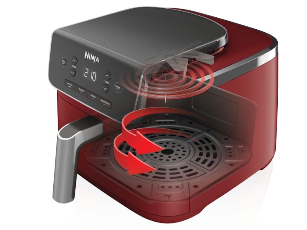 Airfryer NINJA AF140EUCM jedna korpa/2000W/4.7L/crvena Friteze SOPING.RS 43 Airfryer NINJA AF140EUCM jedna korpa/2000W/4.7L/crvena - Слика 3