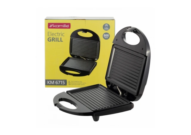 Kamille 6715 – Elektricni gril 800W 21.5*12.5cm Toster SOPING.RS 41 Kamille 6715 - Elektricni gril 800W 21.5*12.5cm